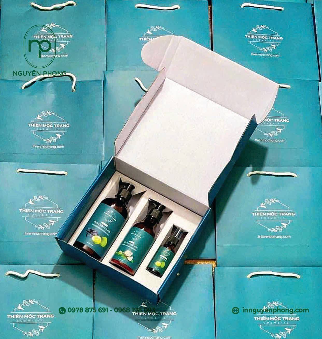 Hộp carton nắp gài đựng mỹ phẩm